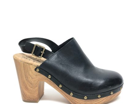 Black Shoes Heels Block Kork Ease, Size 10 Hot on Sale