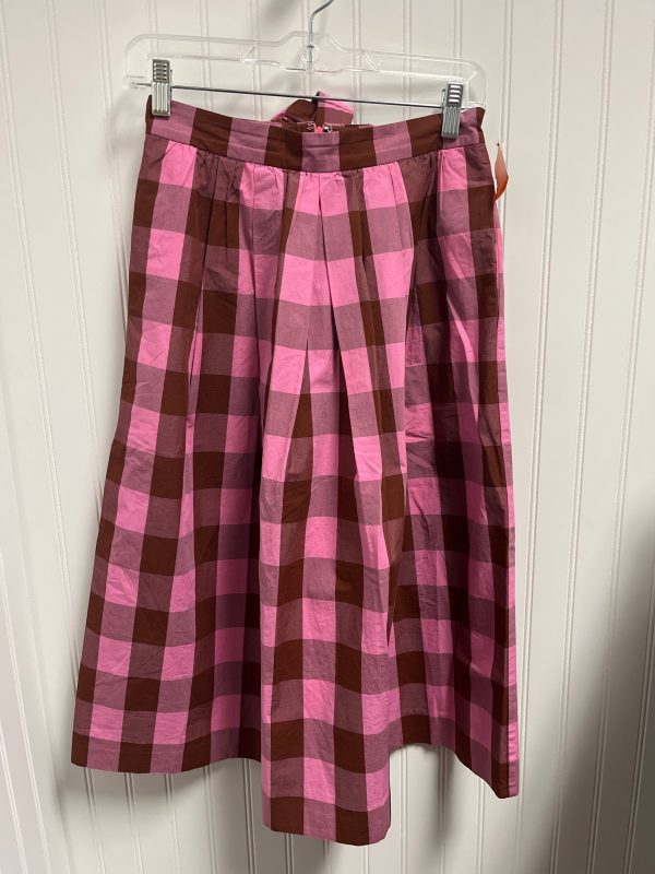 Skirt Midi By J. Crew In Pink, Size: 0 Online Hot Sale