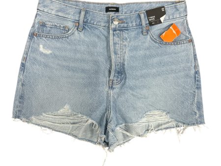 Shorts By Express In Blue Denim, Size: 12 For Cheap