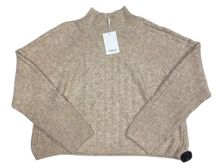 Sweater By Parker In Tan, Size:L For Discount