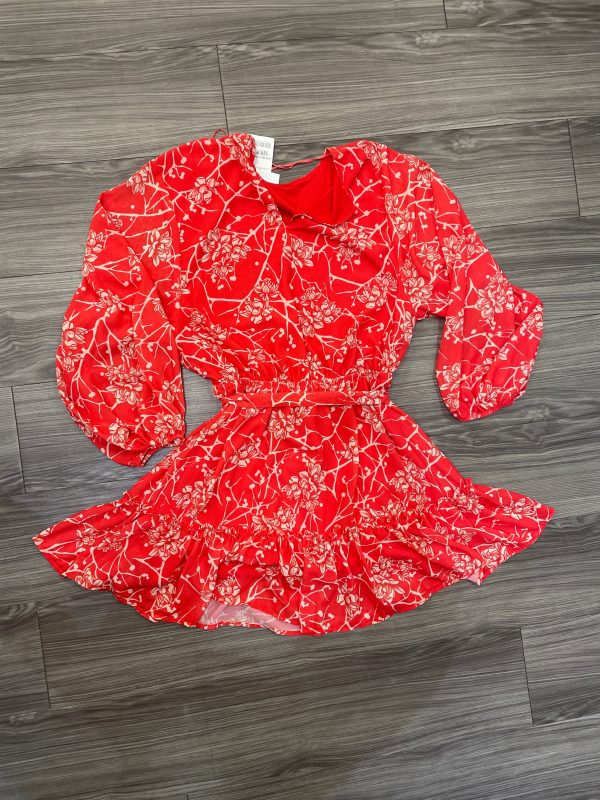 Dress Casual Short By Flying Tomato In Red, Size: L Cheap