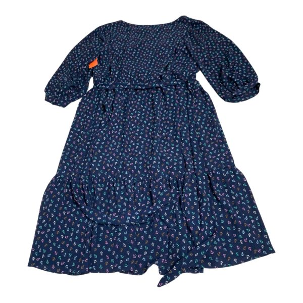 Dress Casual Midi By Talbots In Navy, Size: L Supply