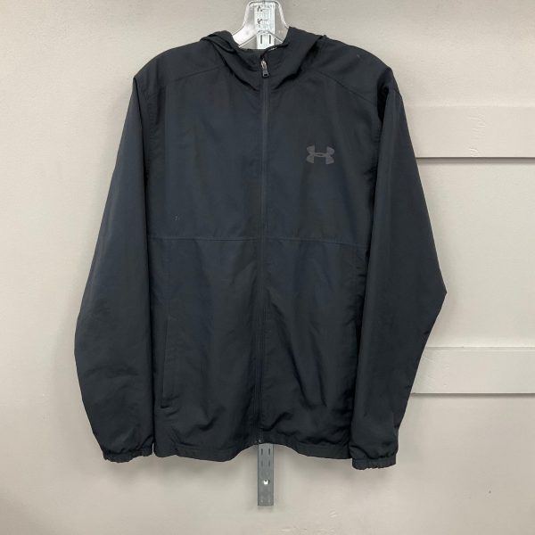 Jacket Windbreaker By Under Armour In Black, Size: M For Cheap