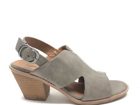 Grey Shoes Heels Block Sofft, Size 8 For Sale