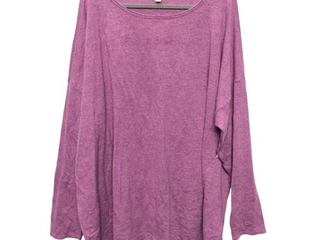 Top Long Sleeve Basic By J. Jill In Purple, Size: 4x Online now