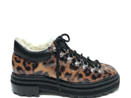 Animal Print Boots Ankle Flats Cmc, Size 7.5 Cheap