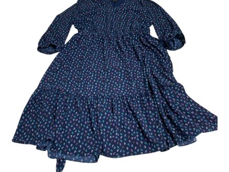 Dress Casual Midi By Talbots In Navy, Size: L Supply