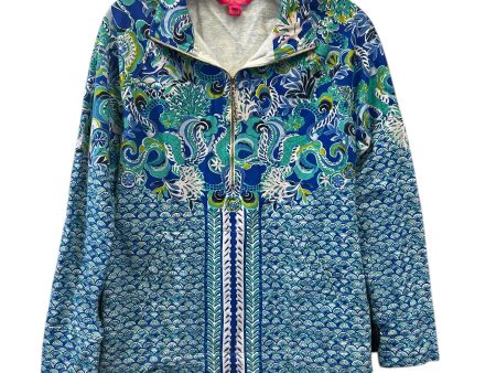 Top Long Sleeve By Lilly Pulitzer In Blue & Green, Size: S Online Sale