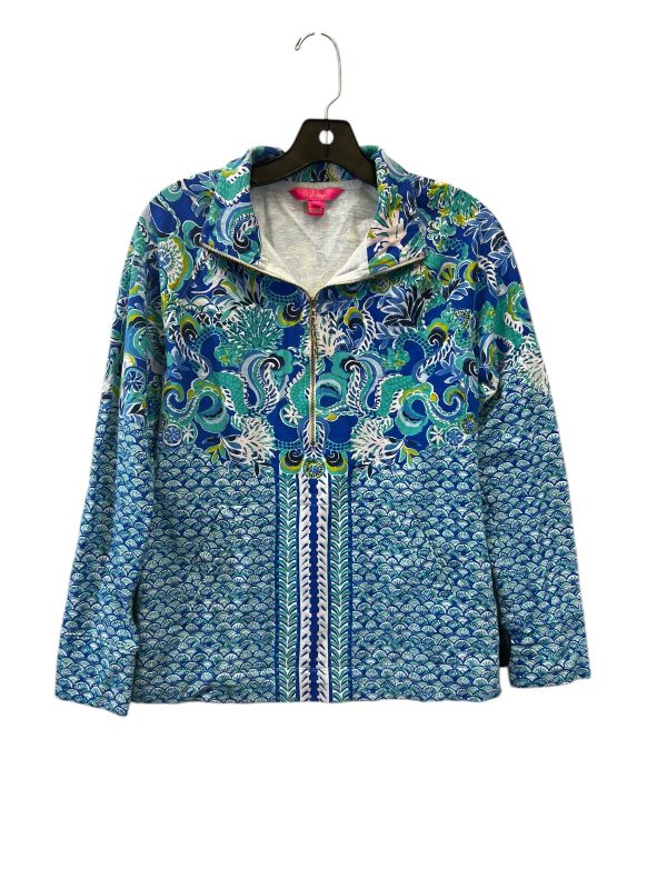 Top Long Sleeve By Lilly Pulitzer In Blue & Green, Size: S Online Sale