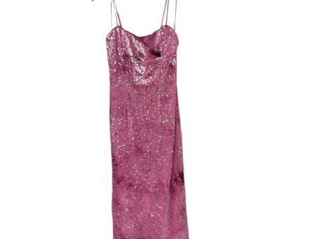 Dress Party Midi By Bardot In Purple, Size: 6 Online Hot Sale