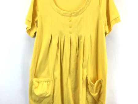 Dress Casual Short By Roamans In Yellow, Size: M Online Sale