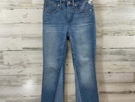 Jeans Boot Cut By Madewell In Blue Denim, Size: 0 For Sale