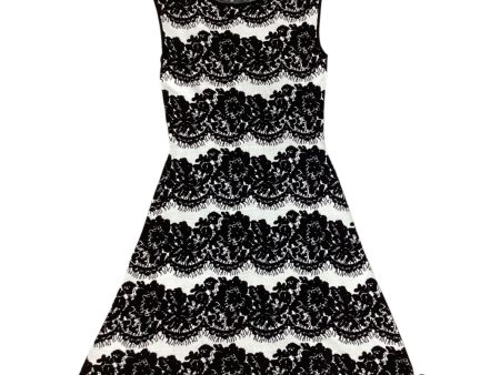 Dress Casual Midi By Vince Camuto In Black & White, Size: Xs Discount