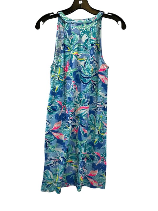 Dress Casual Midi By Lilly Pulitzer In Blue & Green, Size: Xs on Sale