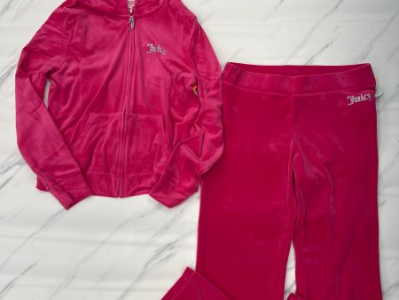 Athletic Pants 2pc By Juicy Couture In Pink, Size: M Online