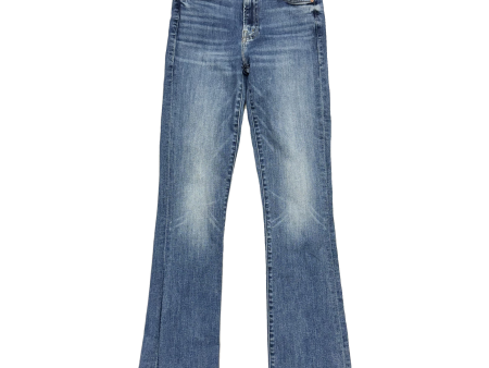 Jeans Boot Cut By Mother Jeans In Blue Denim, Size: 00 For Discount