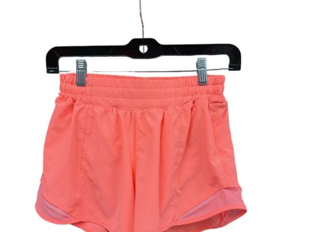 Athletic Shorts By Lululemon In Orange, Size: 4 Online