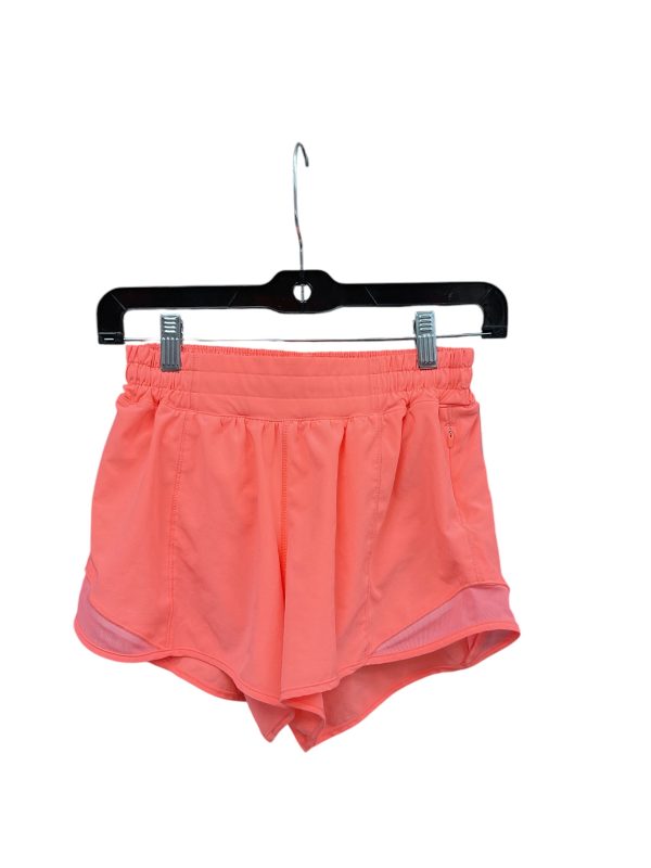 Athletic Shorts By Lululemon In Orange, Size: 4 Online