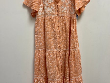 Dress Casual Maxi By Clothes Mentor In Orange, Size: S For Sale