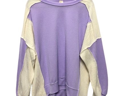 Sweater By 7th Ray In Purple, Size: L Online Sale