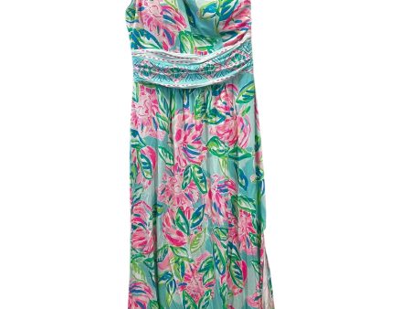 Dress Casual Maxi By Lilly Pulitzer In Green & Pink, Size: S on Sale