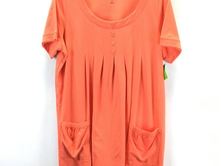 Dress Casual Short By Roamans In Orange, Size: M For Cheap