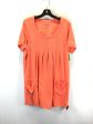 Dress Casual Short By Roamans In Orange, Size: M For Cheap