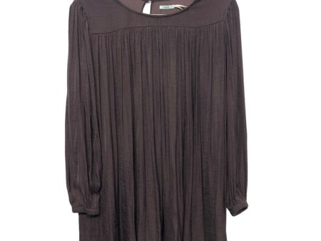 Brown Tunic Long Sleeve Kimichi Blue, Size S Fashion