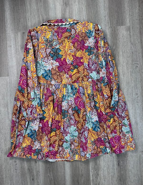 Dress Casual Midi By Target In Floral Print, Size: 2x Supply