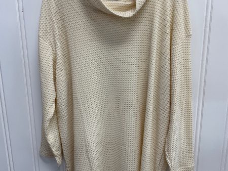 Top 3 4 Sleeve By Cj Banks In Cream, Size: 2x Online Sale