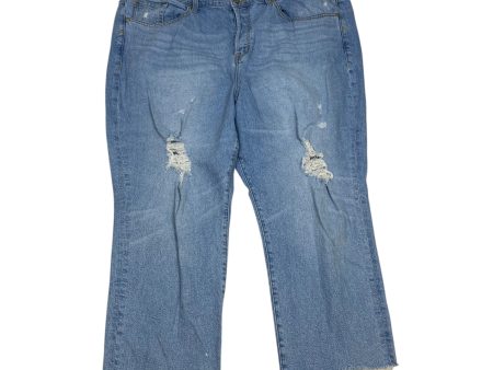 Jeans Straight By Torrid In Blue Denim, Size: 22 Online