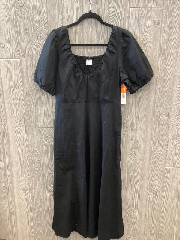 Dress Casual Midi By Old Navy In Black, Size: L Online