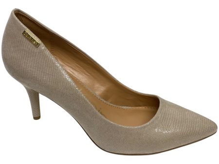 Shoes Heels Stiletto By Calvin Klein In Taupe, Size: 7.5 Sale