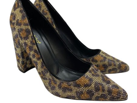 Shoes Heels Block By Bamboo In Animal Print, Size: 7.5 Online