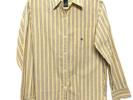 Blue & Yellow Top Long Sleeve Ralph Lauren, Size S Hot on Sale