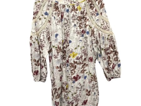 Tunic 3 4 Sleeve By Umgee In White, Size: M Online now