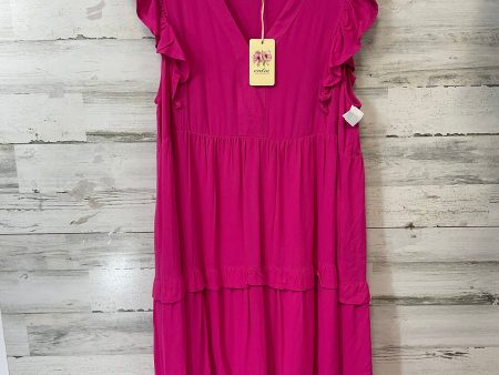 Dress Casual Maxi By Entro In Pink, Size: Xl Online Sale