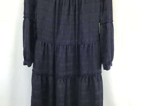 Dress Casual Midi By Banana Republic In Navy, Size: M Online Hot Sale