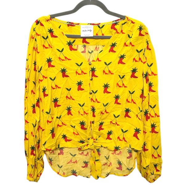 Top Ls By Anthropologie In Yellow, Size:2 Sale