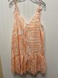 Dress Casual Short By Maeve In Orange & White, Size: 1x on Sale