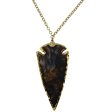 Agate Arrowhead Pendant Necklace By Unbranded Supply