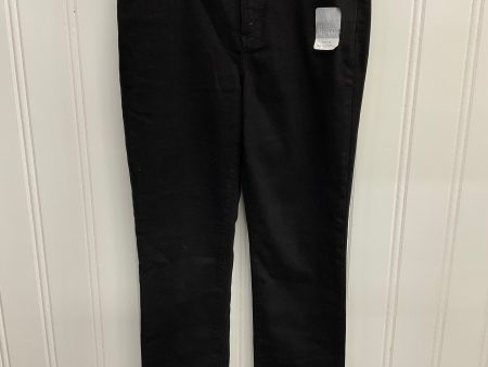 Jeans Straight By St Johns Bay In Black, Size: 8 Discount