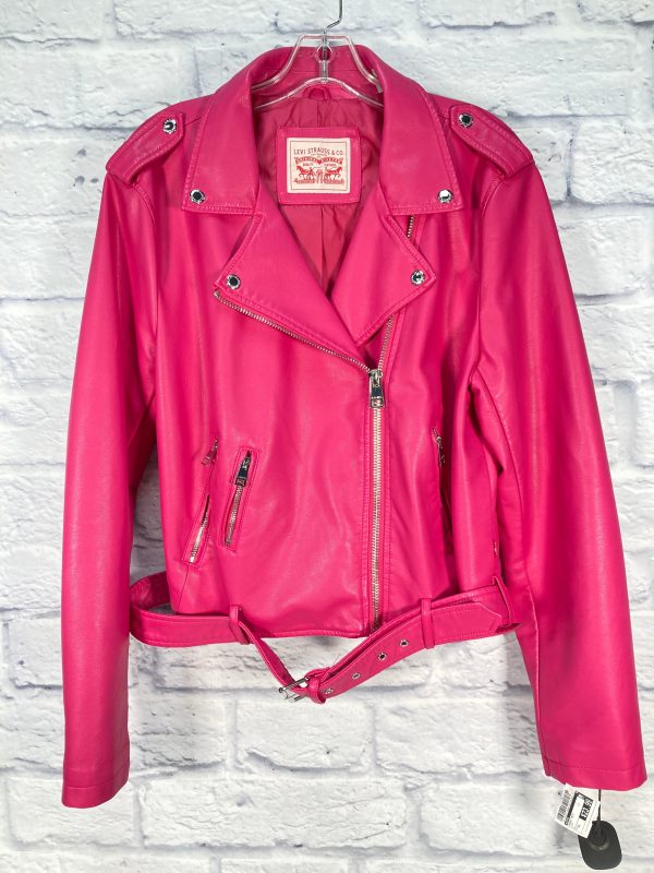 Jacket Moto By Levis In Pink, Size: Xl Sale