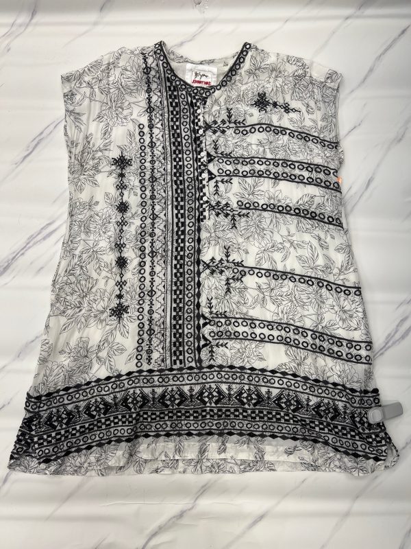 Dress Casual Midi By Johnny Was In Black & White, Size: Xl Online Sale