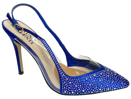 Shoes Heels Stiletto By Bruno Valenti In Blue & Silver, Size: 11 Online