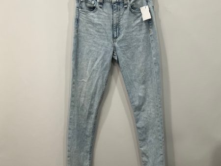 Jeans Straight By Rag & Bones Jeans In Blue Denim, Size: 0p Fashion