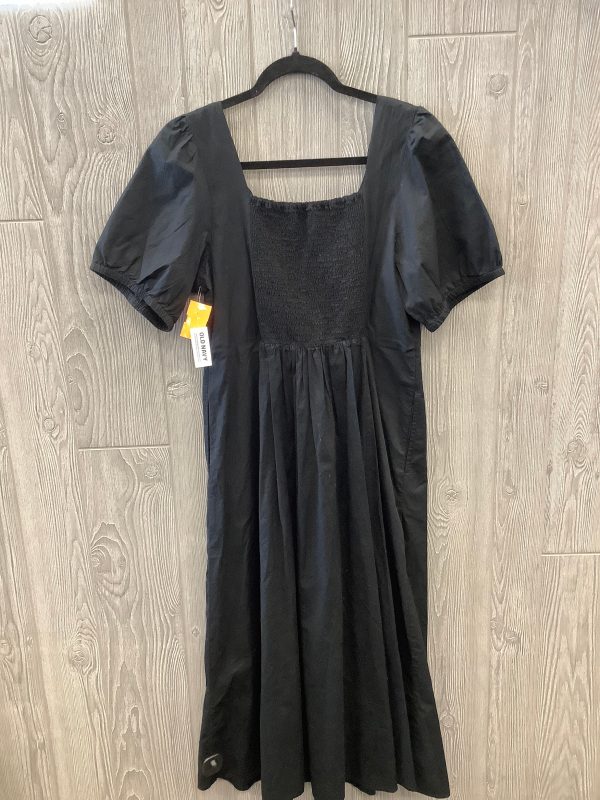 Dress Casual Midi By Old Navy In Black, Size: L Online