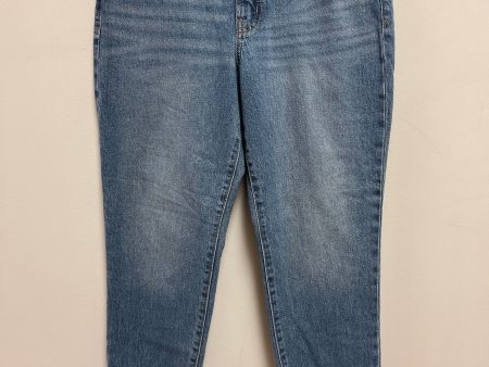 Jeans Straight By Old Navy In Blue Denim, Size: 8 For Discount