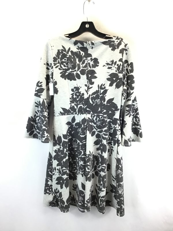 Dress Casual Midi By Vince Camuto In Black & Grey, Size: 8 Sale