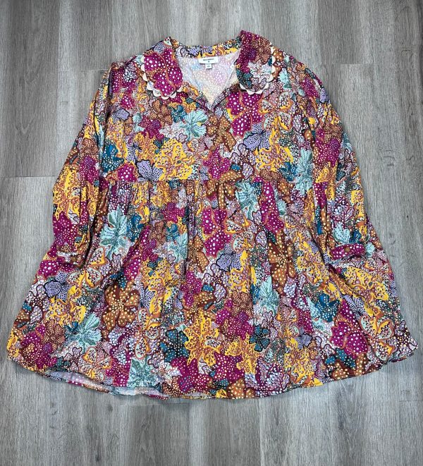 Dress Casual Midi By Target In Floral Print, Size: 2x Supply